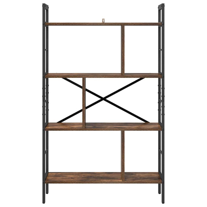Bogreol Røget eg 75 x 30 x 123,5 cm Konstrueret træ