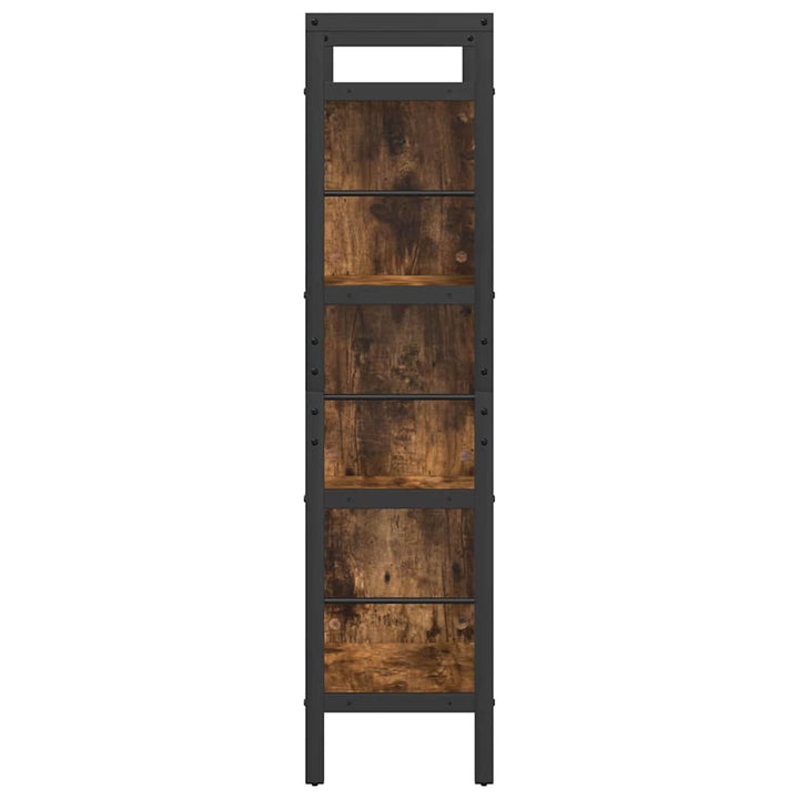 Bogreol Røget eg 75 x 30 x 123,5 cm Konstrueret træ