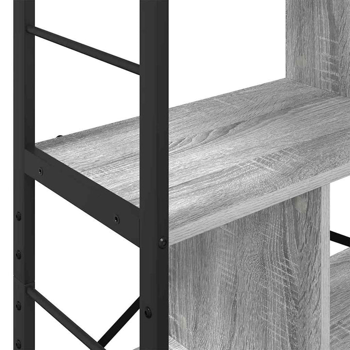 Bogreol Grå Sonoma 75 x 30 x 123,5 cm Konstrueret træ