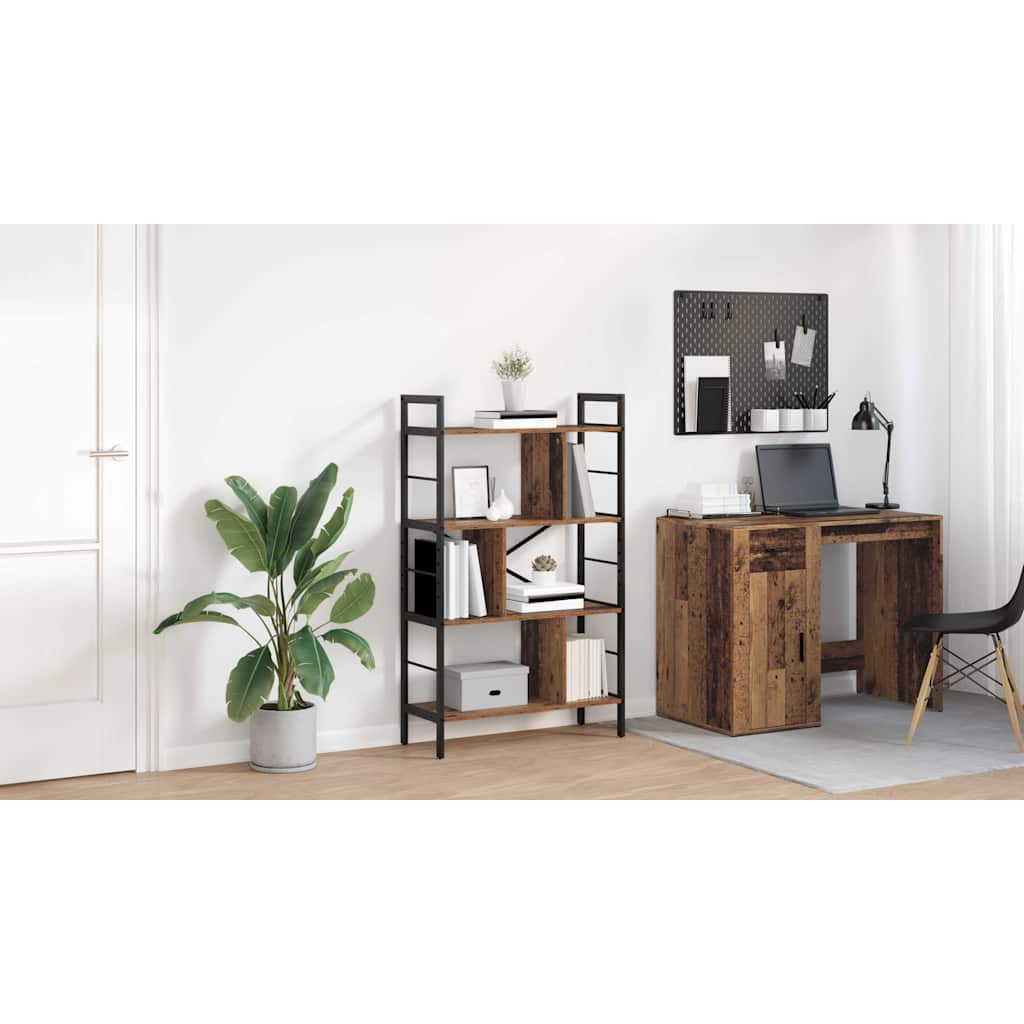 Bogreol Gammelt træ 75 x 30 x 123,5 cm Konstrueret træ