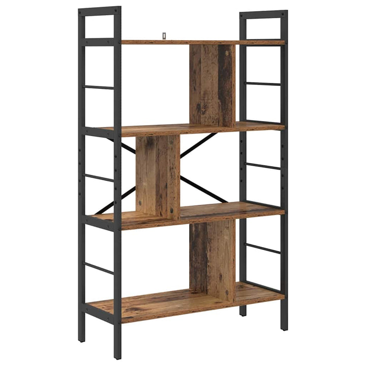Bogreol Gammelt træ 75 x 30 x 123,5 cm Konstrueret træ