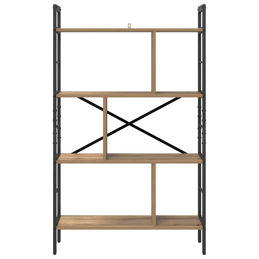 Bogreol Artisan Egetræ 75 x 30 x 123,5 cm Konstrueret træ