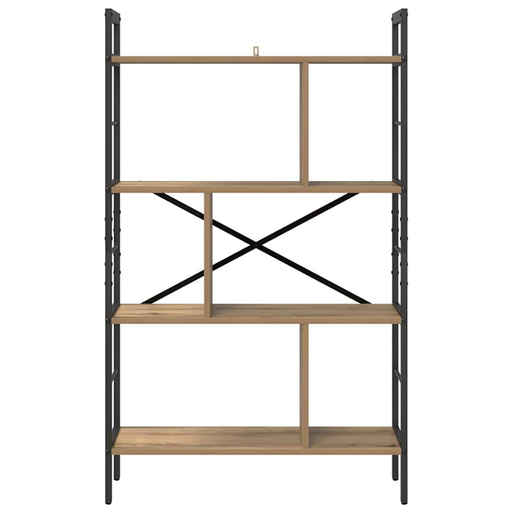 Bogreol 7 niveauer 75 x 30 x 123,5 cm Konstrueret træ