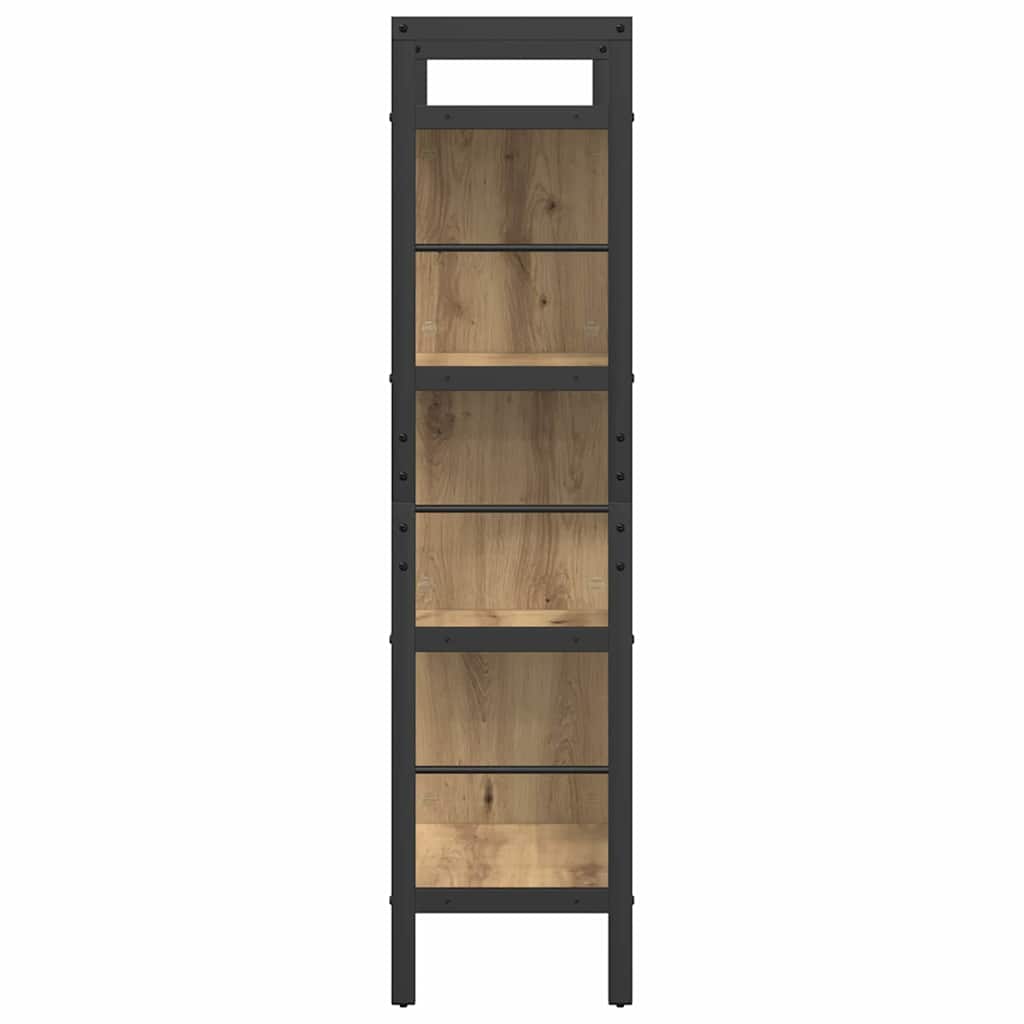 Bogreol Artisan Egetræ 75 x 30 x 123,5 cm Konstrueret træ