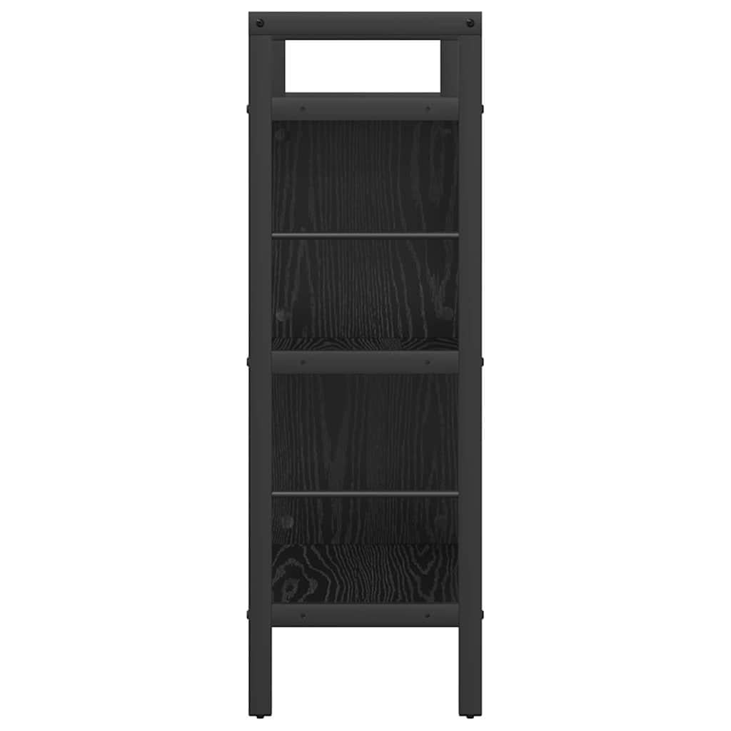 Bogreol Sort eg 75 x 30 x 91 cm Konstrueret træ