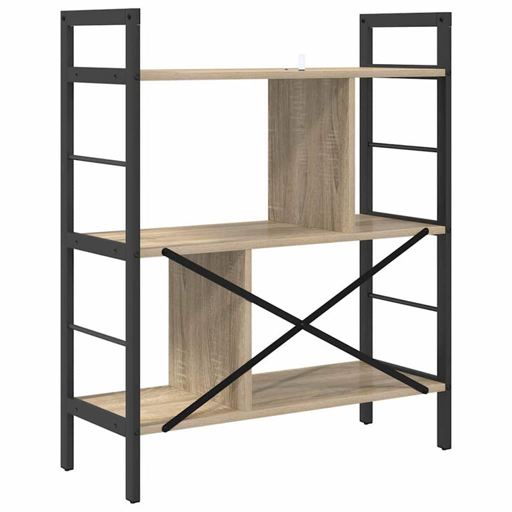 Bogreol Sonoma eg 75 x 30 x 91 cm Konstrueret træ