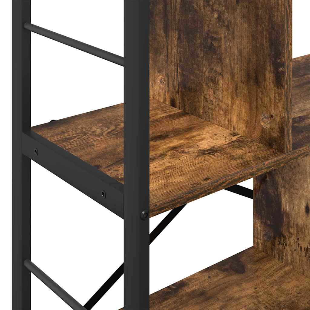 Bogreol Røget eg 75 x 30 x 91 cm Konstrueret træ