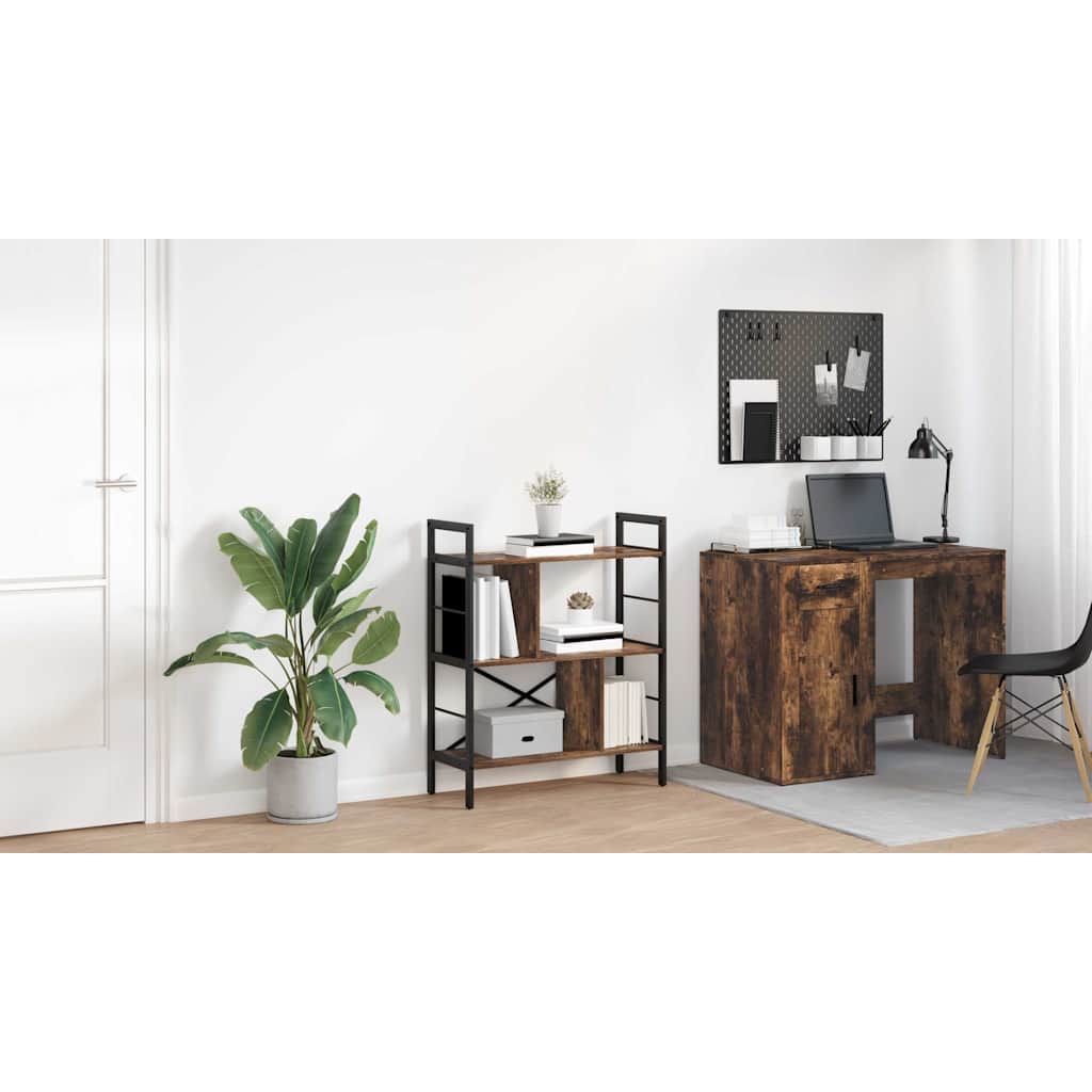 Bogreol Røget eg 75 x 30 x 91 cm Konstrueret træ