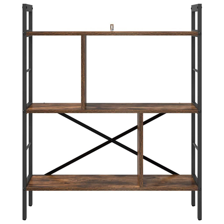 Bogreol Røget eg 75 x 30 x 91 cm Konstrueret træ