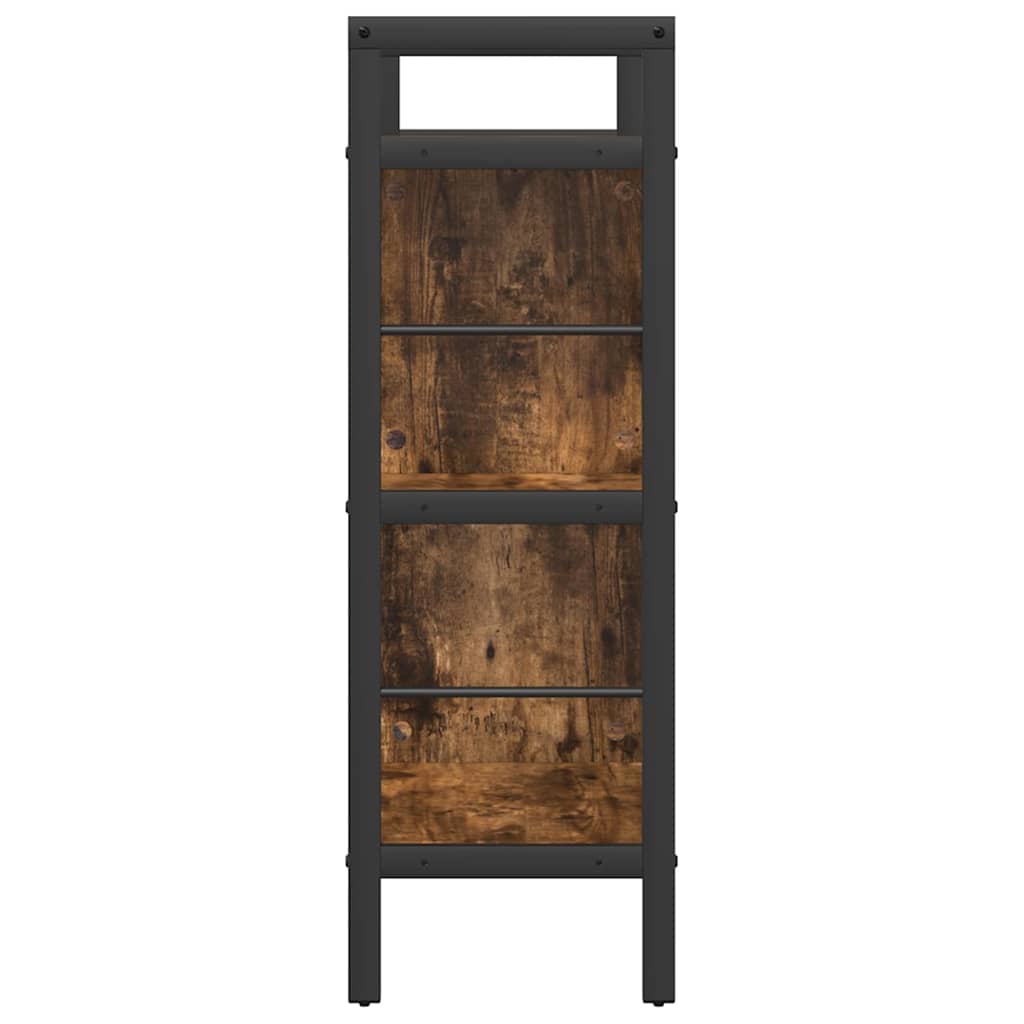 Bogreol Røget eg 75 x 30 x 91 cm Konstrueret træ