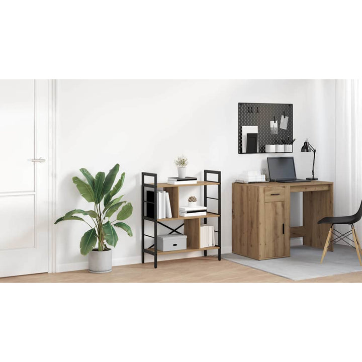 Bogreol Artisan Egetræ 75 x 30 x 91 cm Konstrueret træ