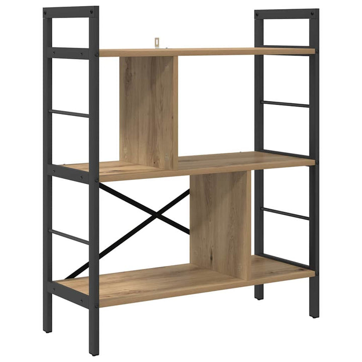 Bogreol Artisan Egetræ 75 x 30 x 91 cm Konstrueret træ