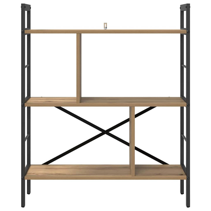 Bogreol Artisan Egetræ 75 x 30 x 91 cm Konstrueret træ