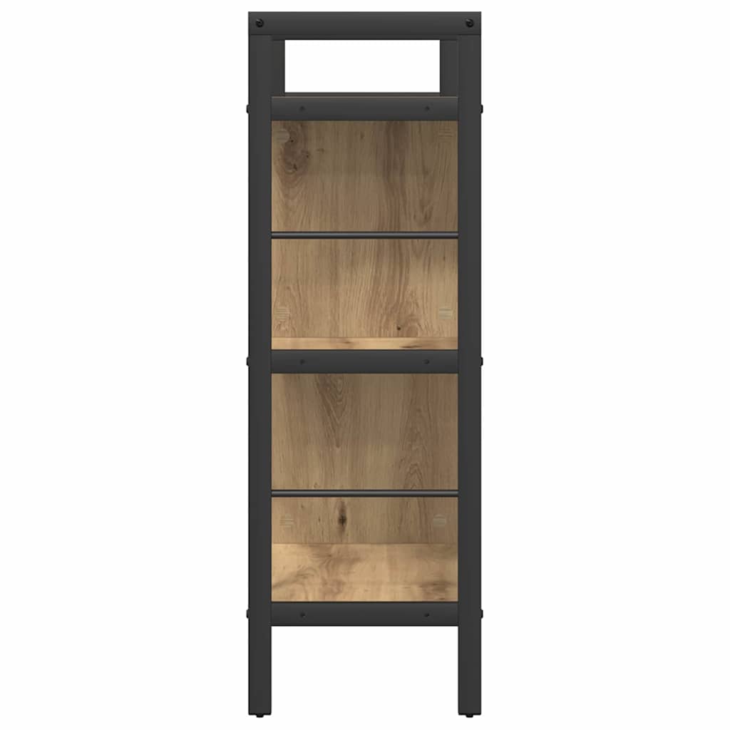 Bogreol Artisan Egetræ 75 x 30 x 91 cm Konstrueret træ