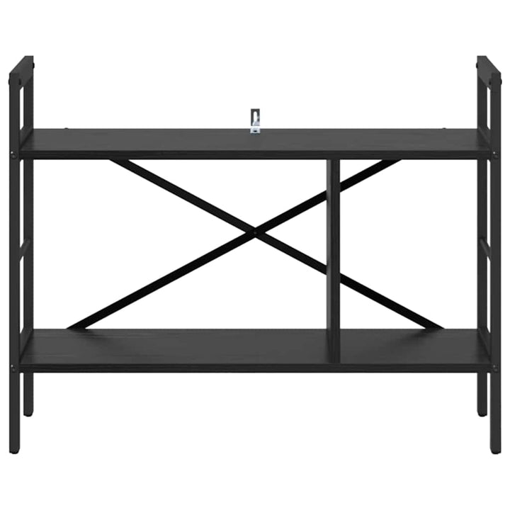 Bogreol Sort eg 75 x 30 x 58,5 cm Konstrueret træ