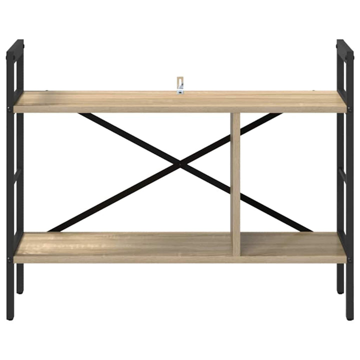 Bogreol 3 niveauer 75 x 30 x 58,5 cm Konstrueret træ Sonoma eg