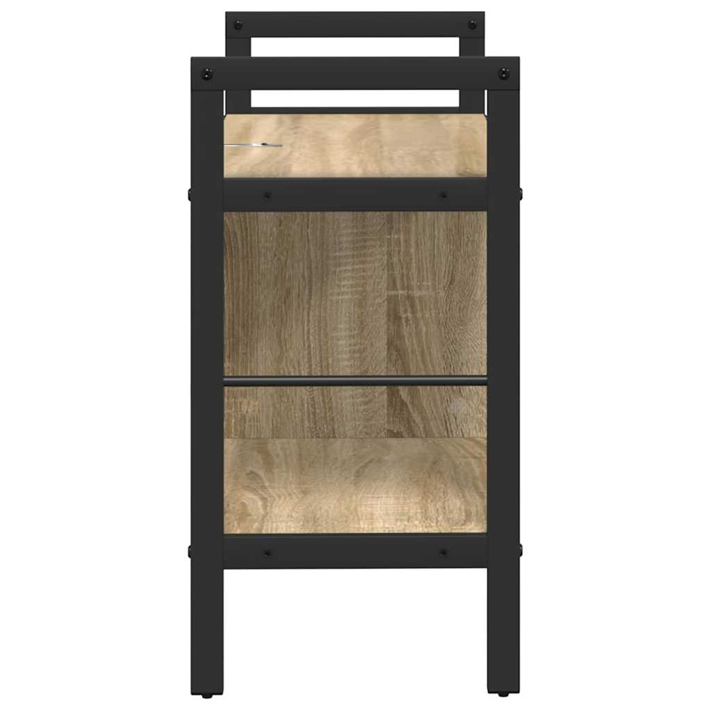 Bogreol Sonoma eg 75 x 30 x 58,5 cm Konstrueret træ