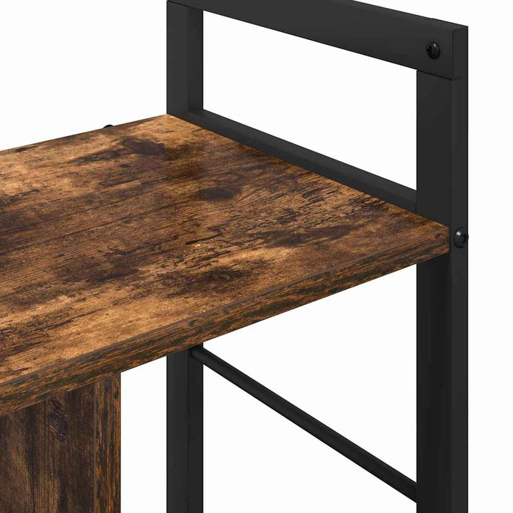 Bogreol Røget eg 75 x 30 x 58,5 cm Konstrueret træ