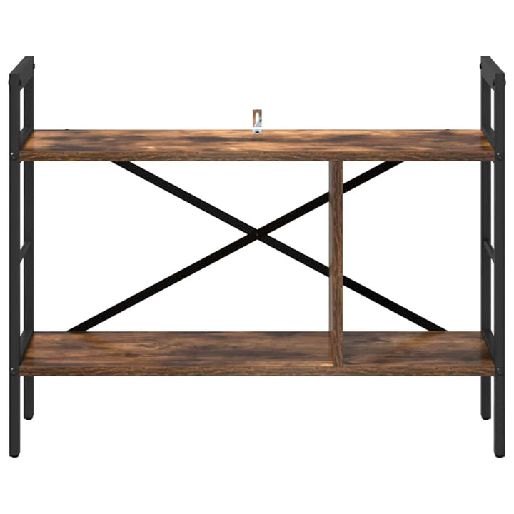 Bogreol Røget eg 75 x 30 x 58,5 cm Konstrueret træ 3 niveauer