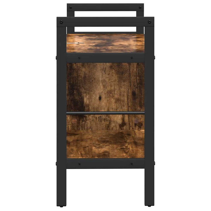 Bogreol Røget eg 75 x 30 x 58,5 cm Konstrueret træ