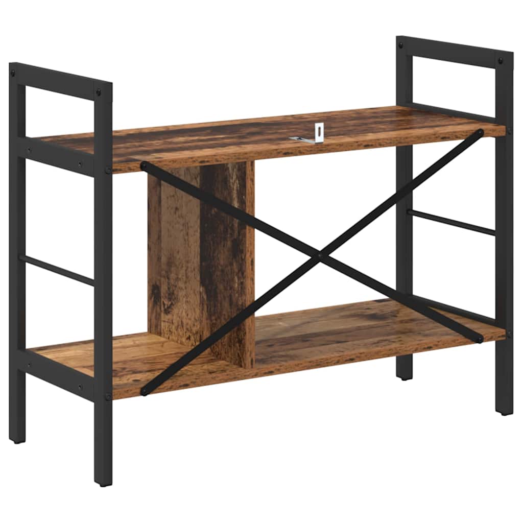 Bogreol Gammelt træ 75 x 30 x 58,5 cm Konstrueret træ