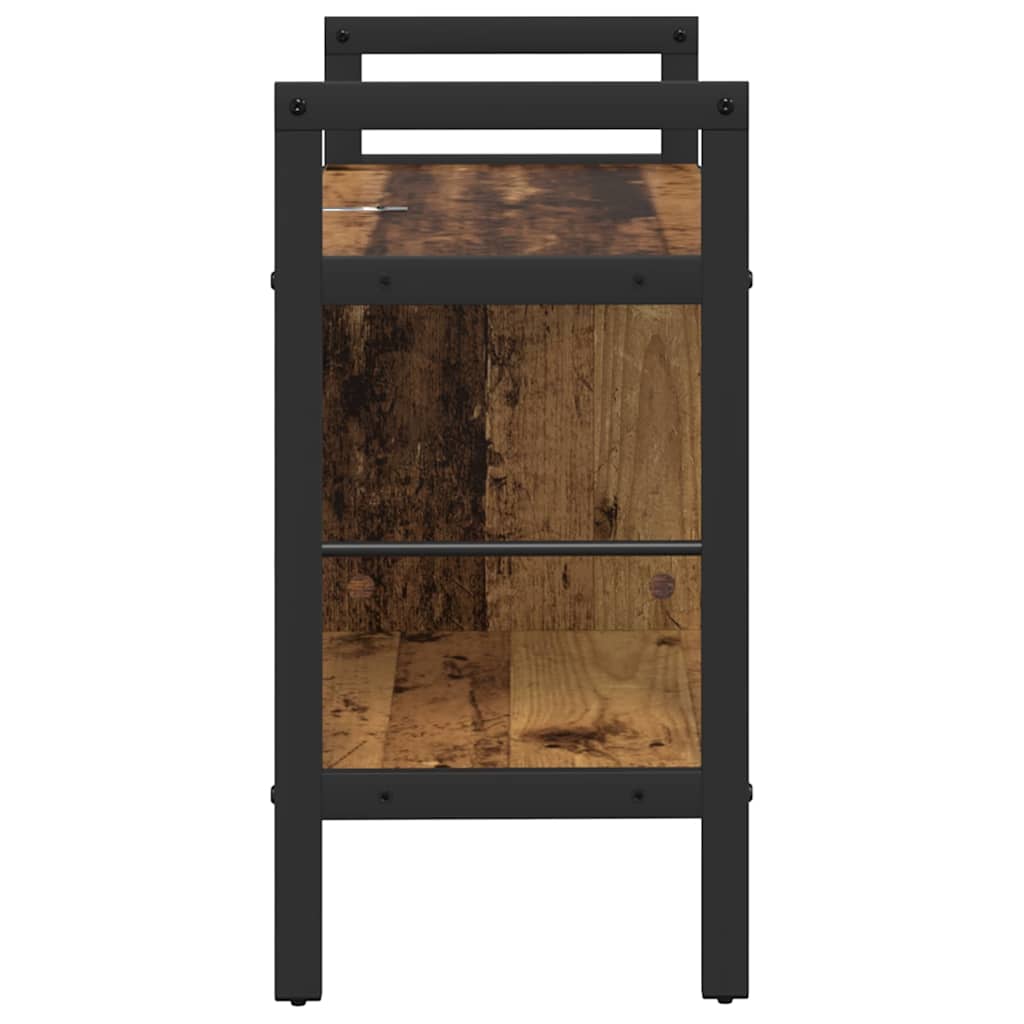 Bogreol Gammelt træ 75 x 30 x 58,5 cm Konstrueret træ