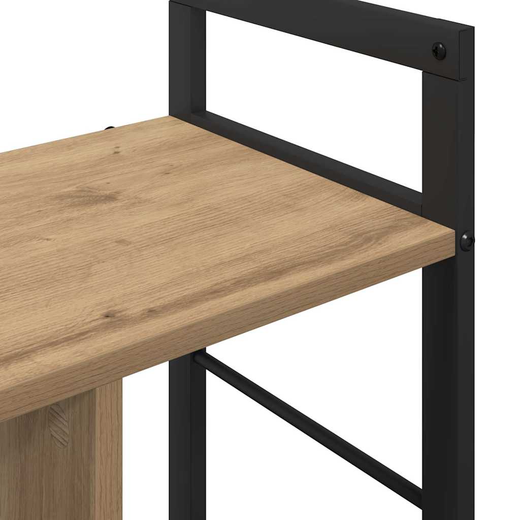 Bogreol 3 niveauer 75 x 30 x 58,5 cm Konstrueret træ