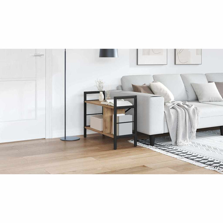 Bogreol Artisan Egetræ 75 x 30 x 58,5 cm Konstrueret træ