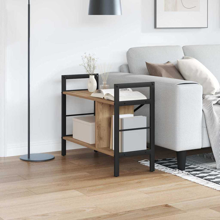 Bogreol 3 niveauer 75 x 30 x 58,5 cm Konstrueret træ