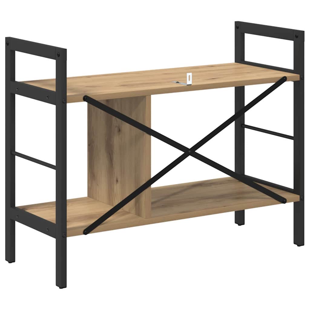 Bogreol 3 niveauer 75 x 30 x 58,5 cm Konstrueret træ