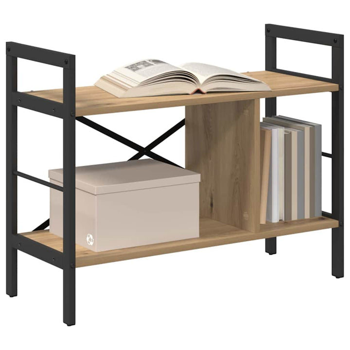 Bogreol 3 niveauer 75 x 30 x 58,5 cm Konstrueret træ