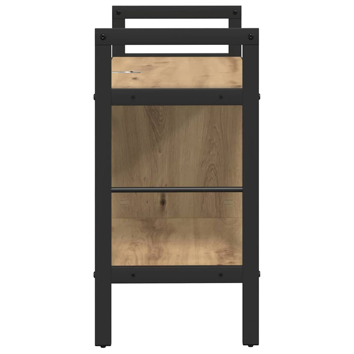 Bogreol 3 niveauer 75 x 30 x 58,5 cm Konstrueret træ