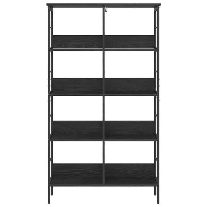Bogreol Sort eg 82 x 32 x 144,5 cm Konstrueret træ