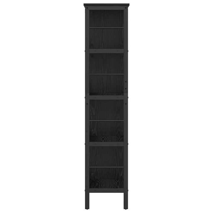 Bogreol Sort eg 82 x 32 x 144,5 cm Konstrueret træ
