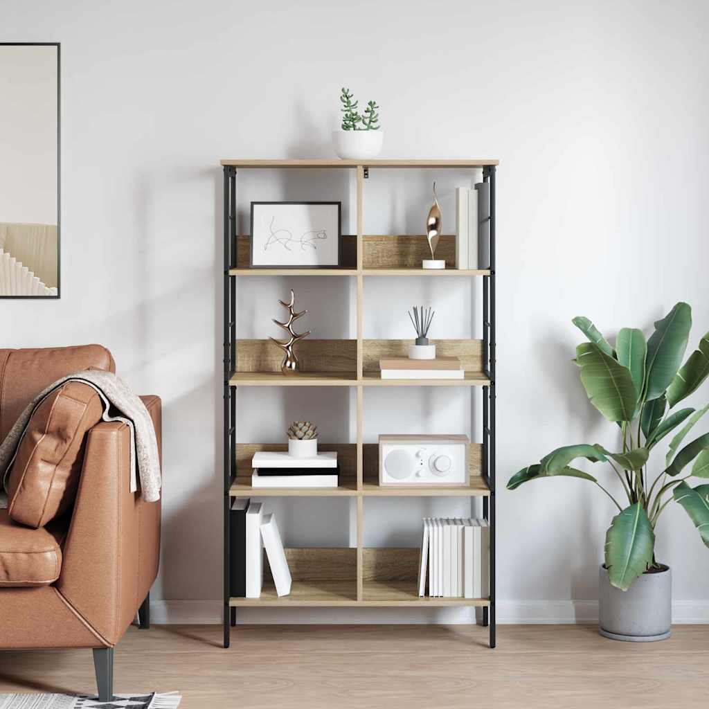 Bogreol Sonoma eg 82 x 32 x 144,5 cm Konstrueret træ