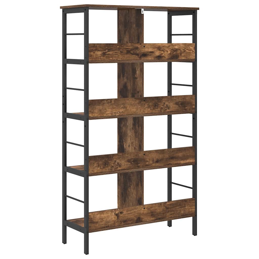 Bogreol Røget eg 82 x 32 x 144,5 cm Konstrueret træ