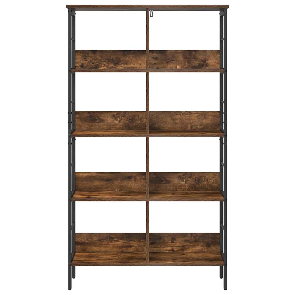 Bogreol Røget eg 82 x 32 x 144,5 cm Konstrueret træ
