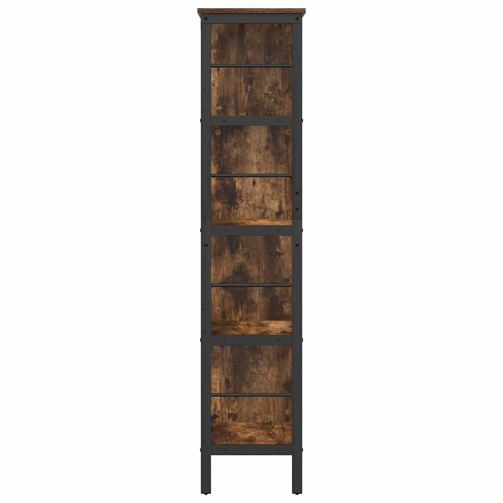 Bogreol Røget eg 82 x 32 x 144,5 cm Konstrueret træ