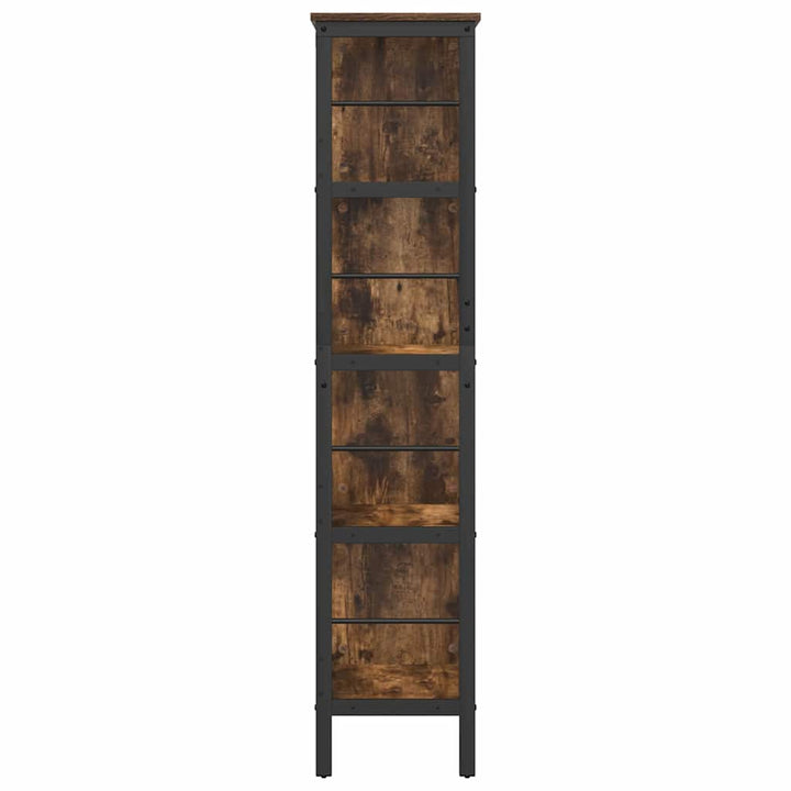 Bogreol Røget eg 82 x 32 x 144,5 cm Konstrueret træ