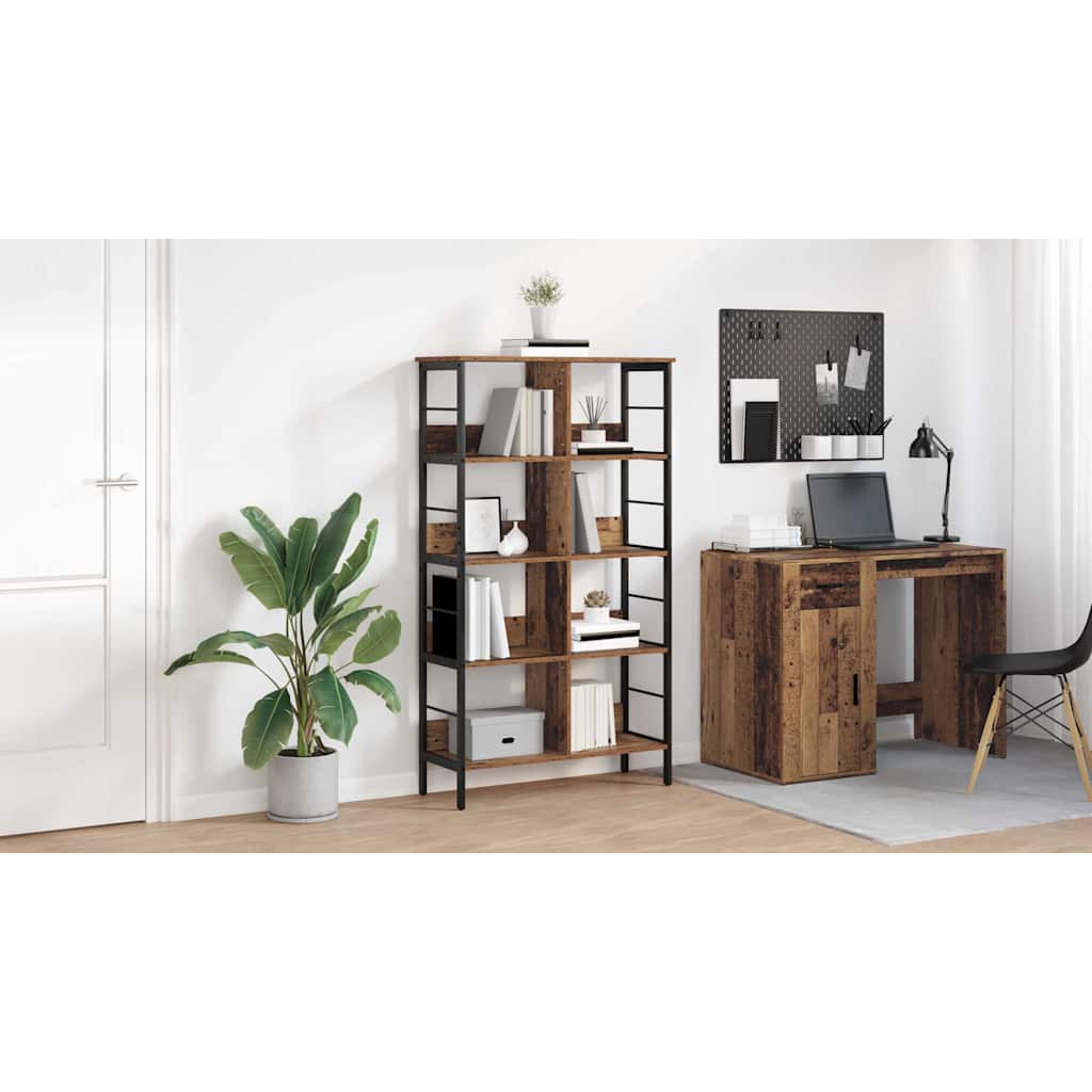 Bogreol Gammelt træ 82 x 32 x 144,5 cm Konstrueret træ