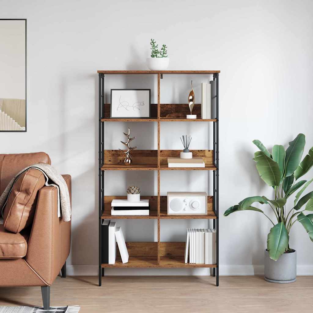Bogreol Gammelt træ 82 x 32 x 144,5 cm Konstrueret træ