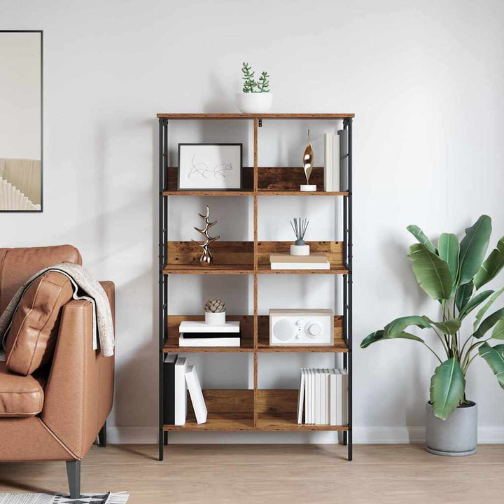 Bogreol Gammelt træ 82 x 32 x 144,5 cm Konstrueret træ