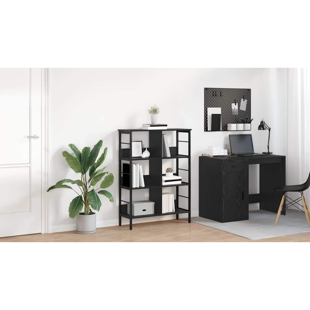 Bogreol Sort eg 82 x 32 x 112 cm Konstrueret træ