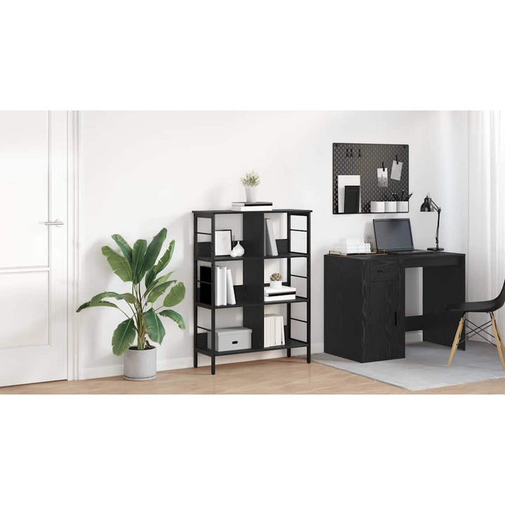 Bogreol Sort eg 82 x 32 x 112 cm Konstrueret træ