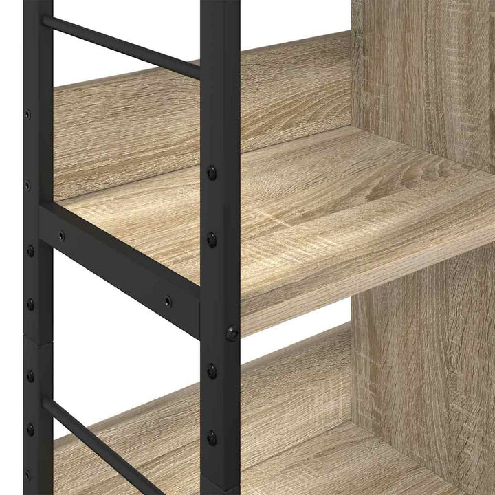 Bogreol 6 niveauer 82 x 32 x 112 cm Konstrueret træ Sonoma eg