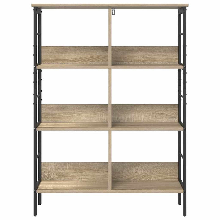 Bogreol 6 niveauer 82 x 32 x 112 cm Konstrueret træ Sonoma eg