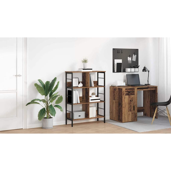 Bogreol Gammelt træ 82 x 32 x 112 cm Konstrueret træ
