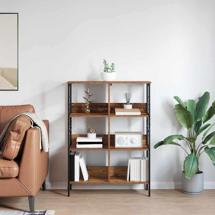Bogreol Gammelt træ 82 x 32 x 112 cm Konstrueret træ
