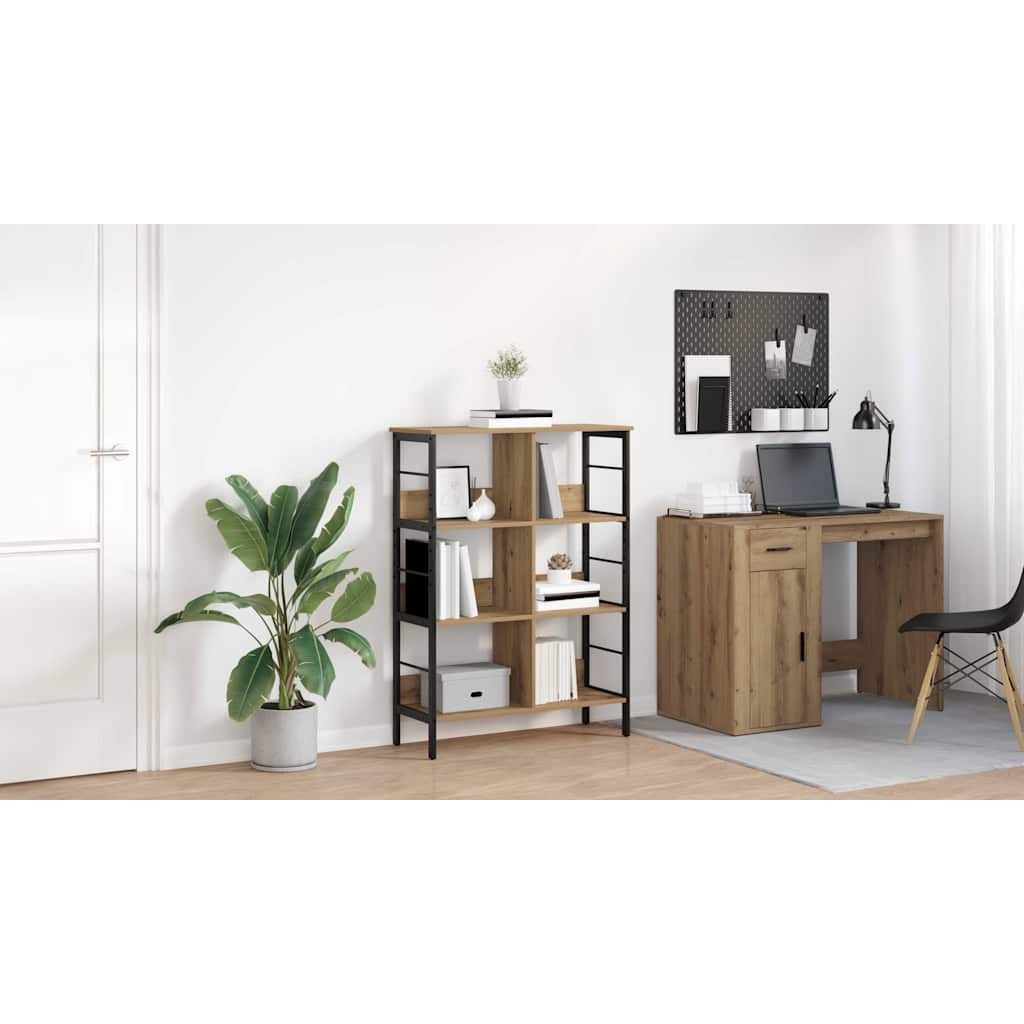 Bogreol Artisan Egetræ 82 x 32 x 112 cm Konstrueret træ