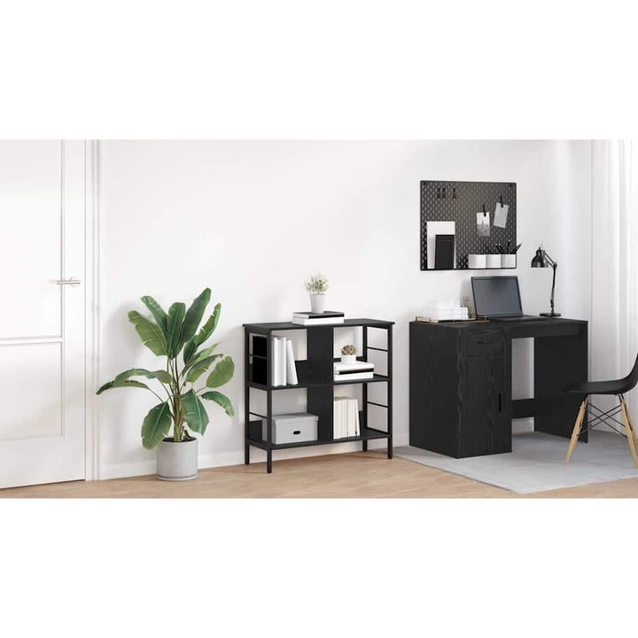 Bogreol Sort eg 82 x 32 x 79 cm Konstrueret træ